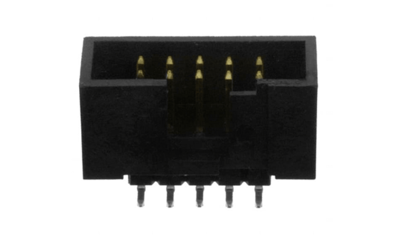 Amphenol Communications Solutions Quickie Series Surface Mount PCB Header, 10 Contact(s), 2.54mm Pitch, 2 Row(s)