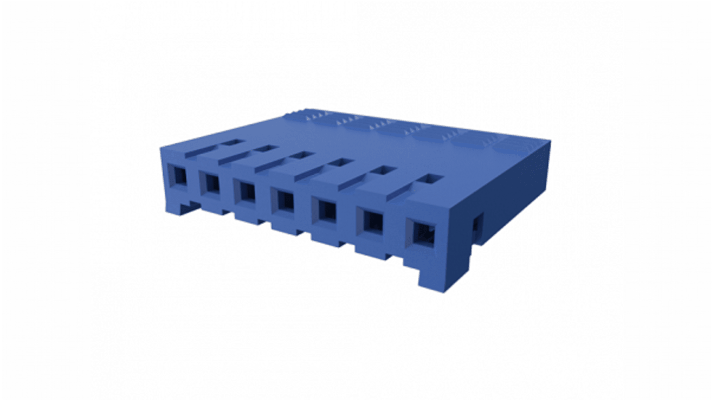 Amphenol Communications Solutions Crimp Connector Housing, 2.54mm Pitch, 7 Way, 1 Row