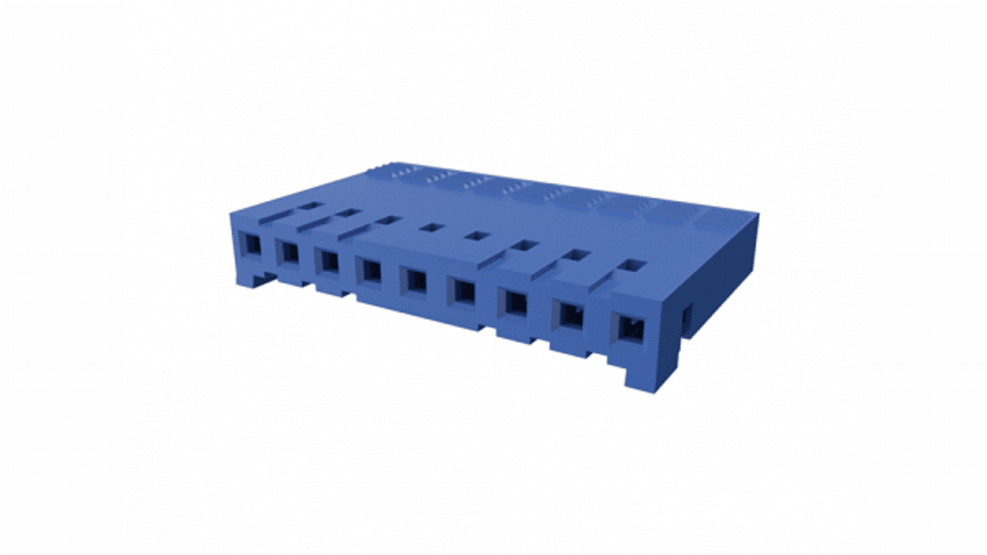 Amphenol Communications Solutions Crimp Connector Housing, 2.54mm Pitch, 9 Way, 1 Row