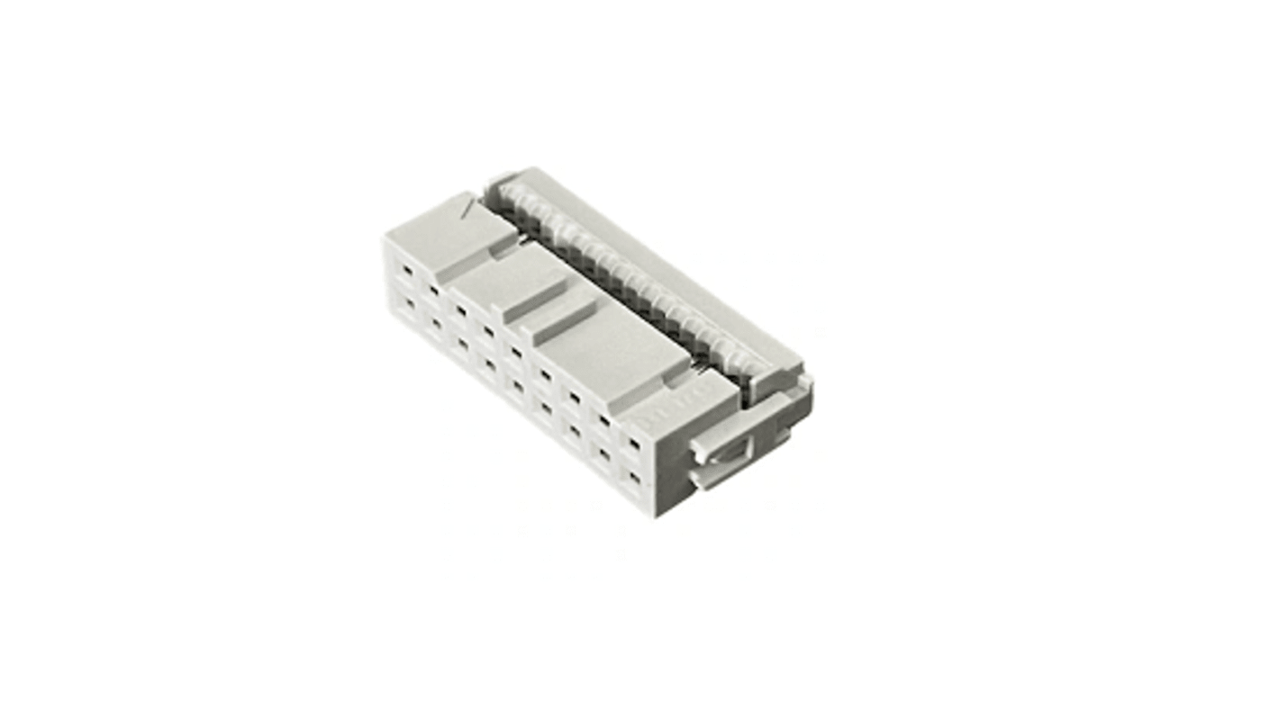 Amphenol Communications Solutions IDC连接器, 母座, 18p, 2.54mm间距, 2排, SMT安装