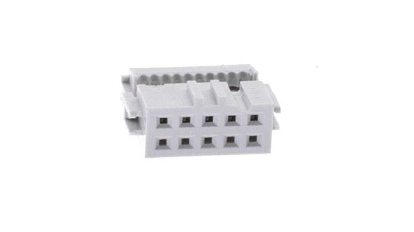 Amphenol Communications Solutions IDC连接器, 母座, 10p, 2.54mm间距, 2排, SMT安装