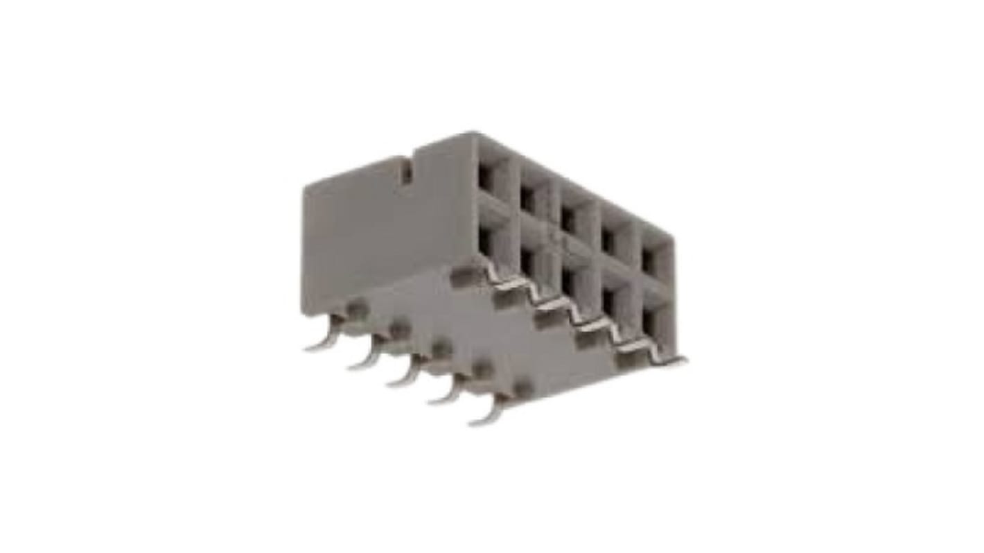 Gniazdo PCB 10 -pinowe 2 -rzędowe raster: 2.54mm Paska gniazdowa SMD
