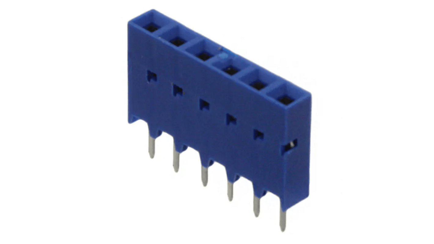 Gniazdo PCB 6 -pinowe raster: 2.54mm Paska gniazdowa SMD