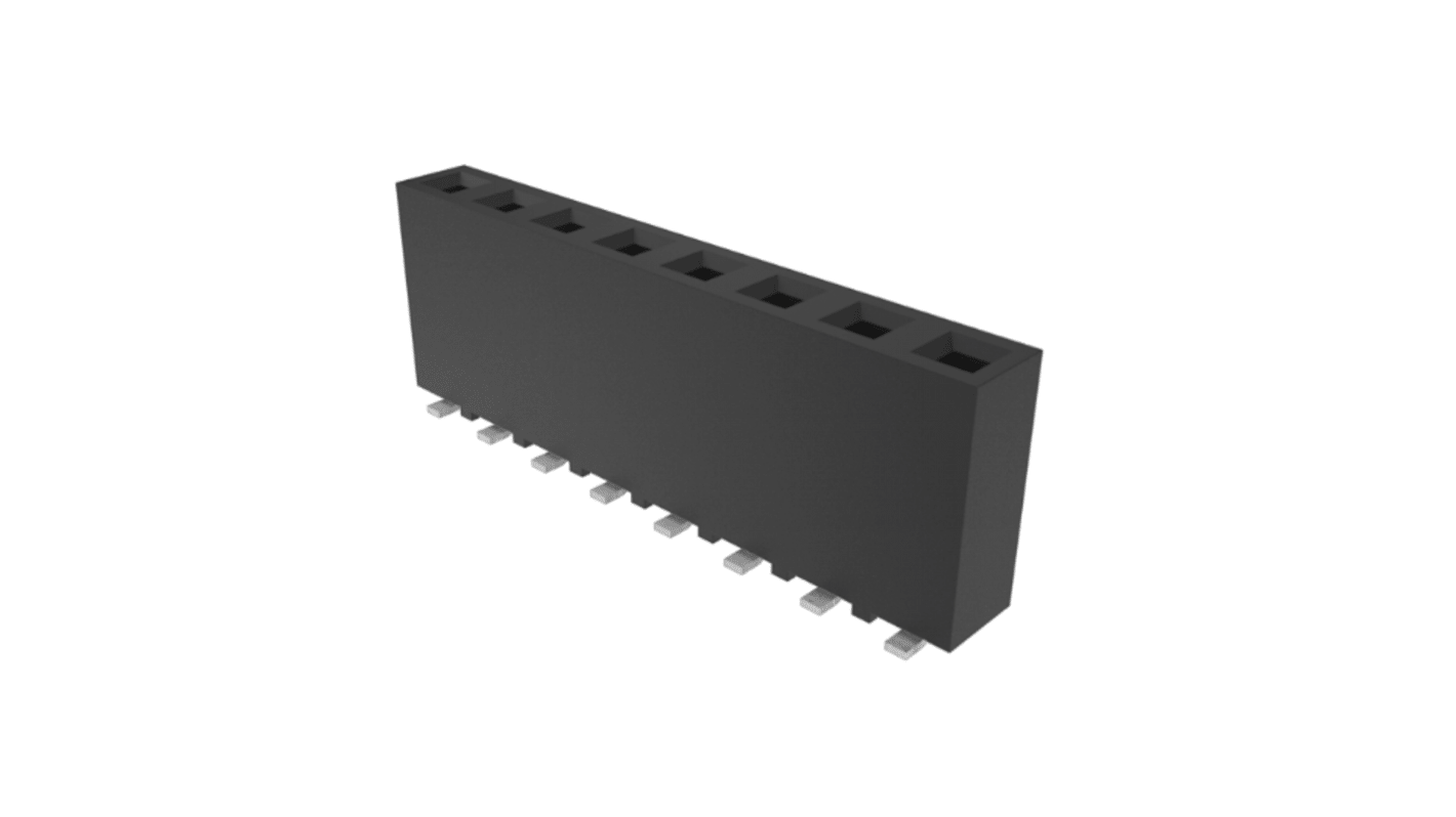 Amphenol Communications Solutions Surface Mount PCB Socket, 8-Contact, 1-Row, 2.54mm Pitch