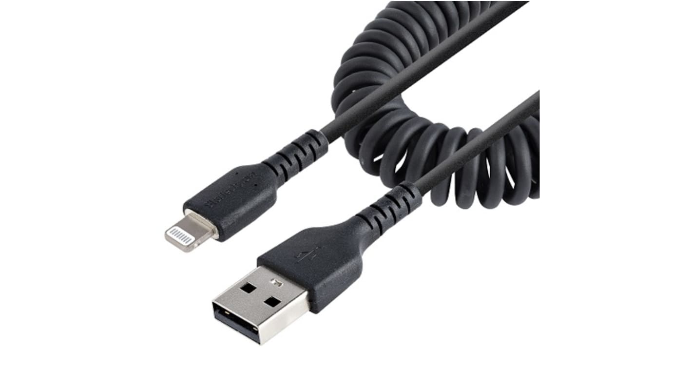 StarTech.com USB-kabel, Sort, USB A til Lightning, 0.5m
