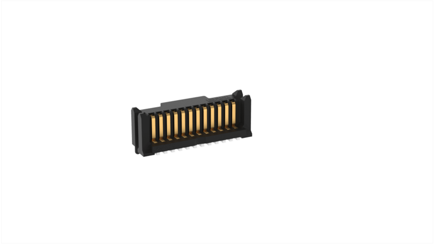 ERNI MicroStac Series Surface Mount PCB Header, 12 Contact(s), 0.8mm Pitch, 1 Row(s)