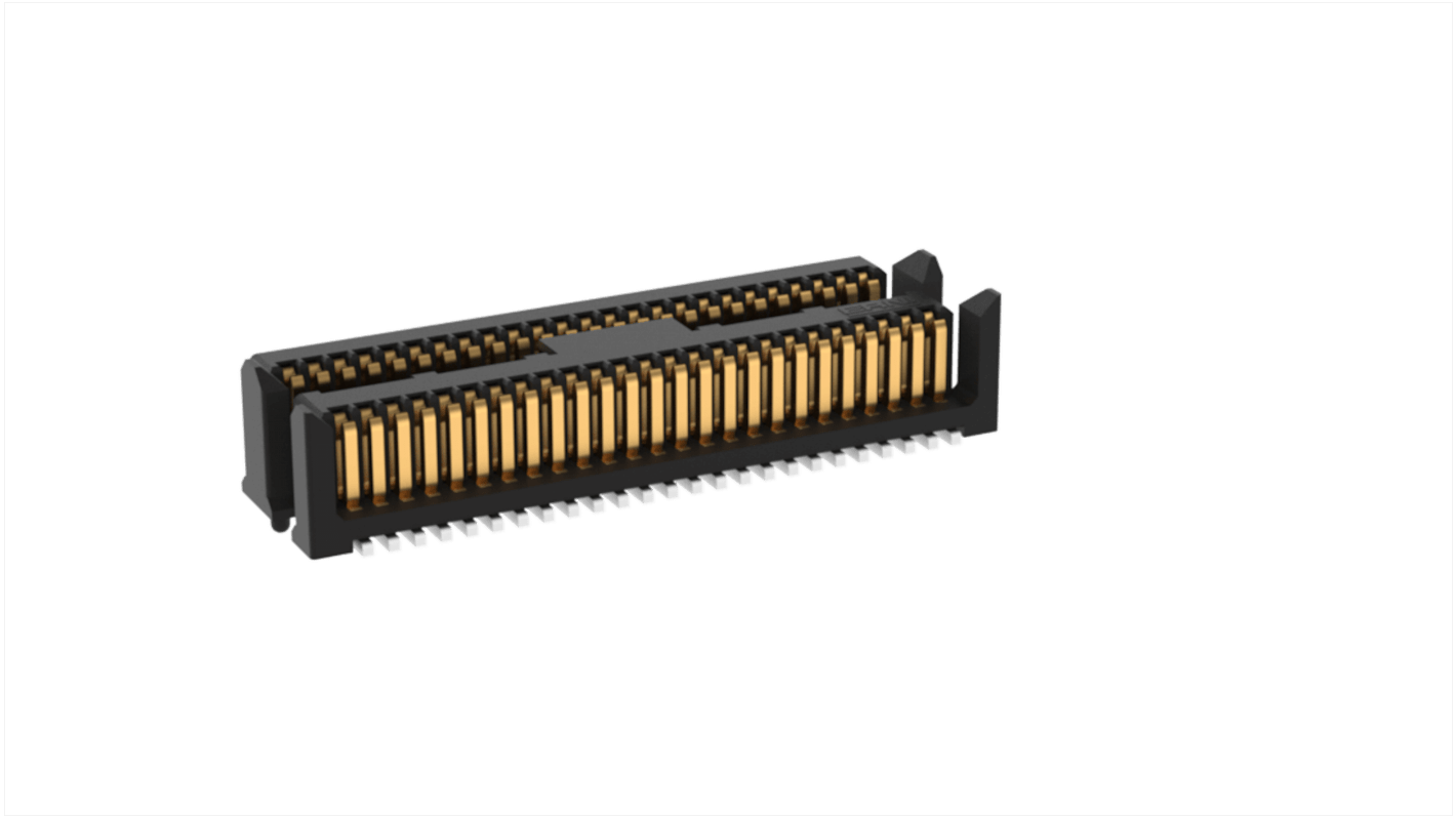 ERNI 50p双排排针, 0.8mm间距, SMT安装, MicroStac系列