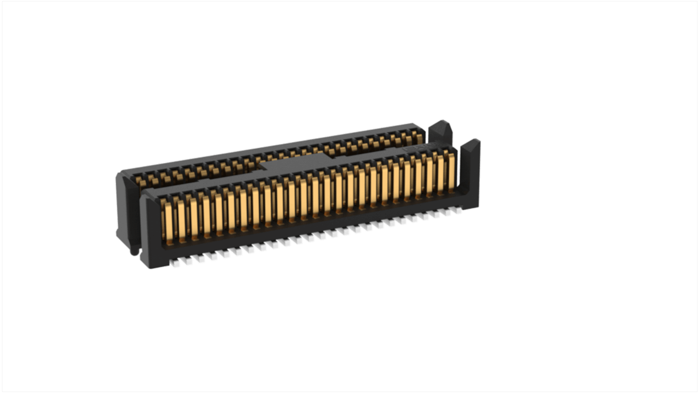 ERNI MicroStac Series Surface Mount PCB Header, 50 Contact(s), 0.8mm Pitch, 2 Row(s)