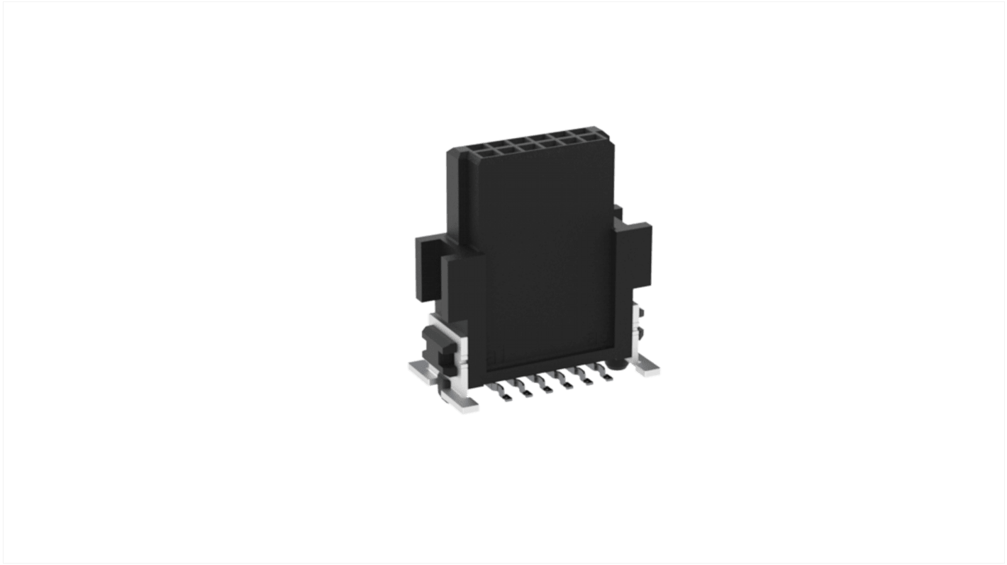 ERNI Surface Mount PCB Connector, 12-Contact, 2-Row, 1.27mm Pitch