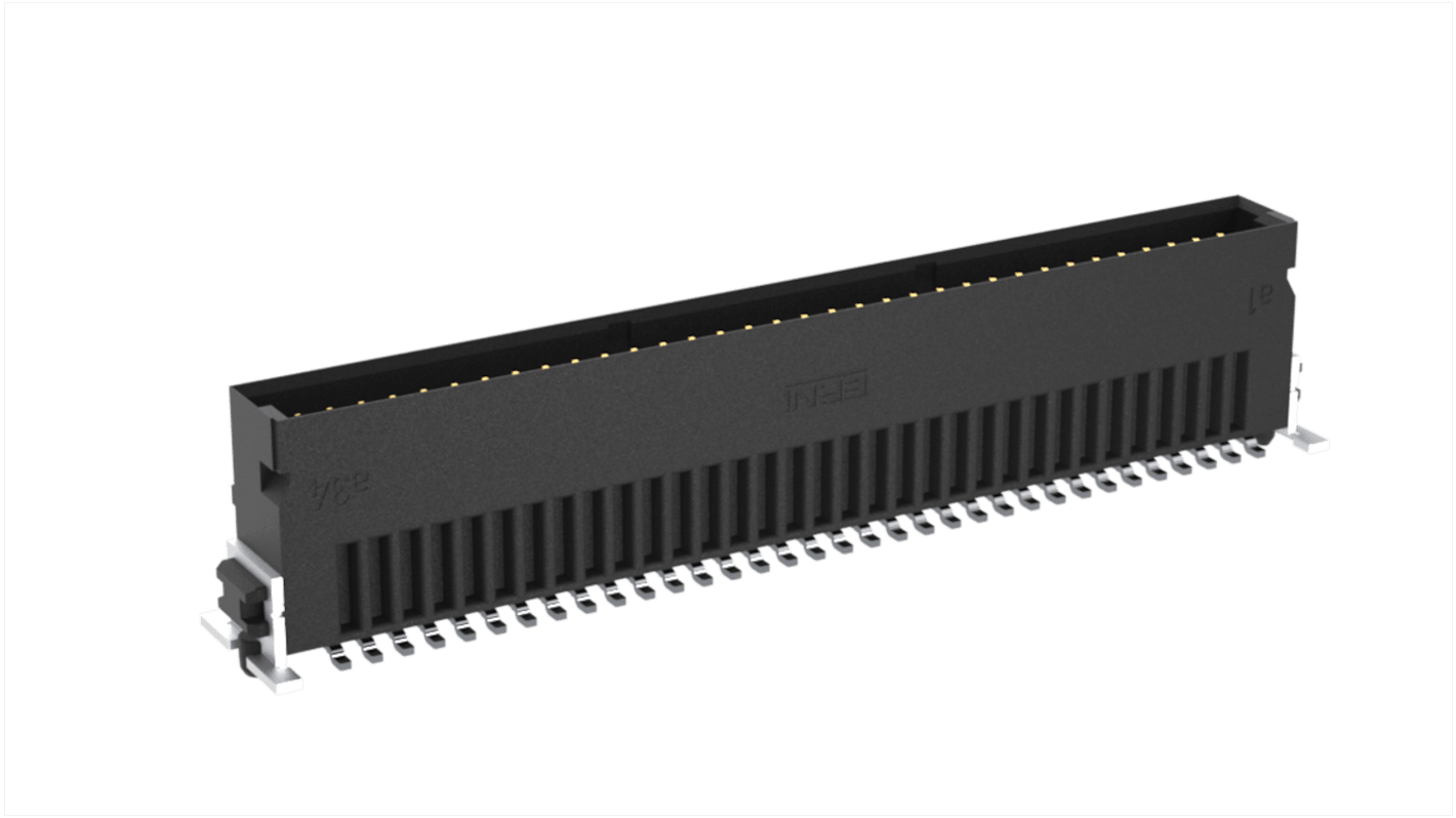 ERNI SMC Series Surface Mount PCB Header, 68 Contact(s), 1.27mm Pitch, 2 Row(s)