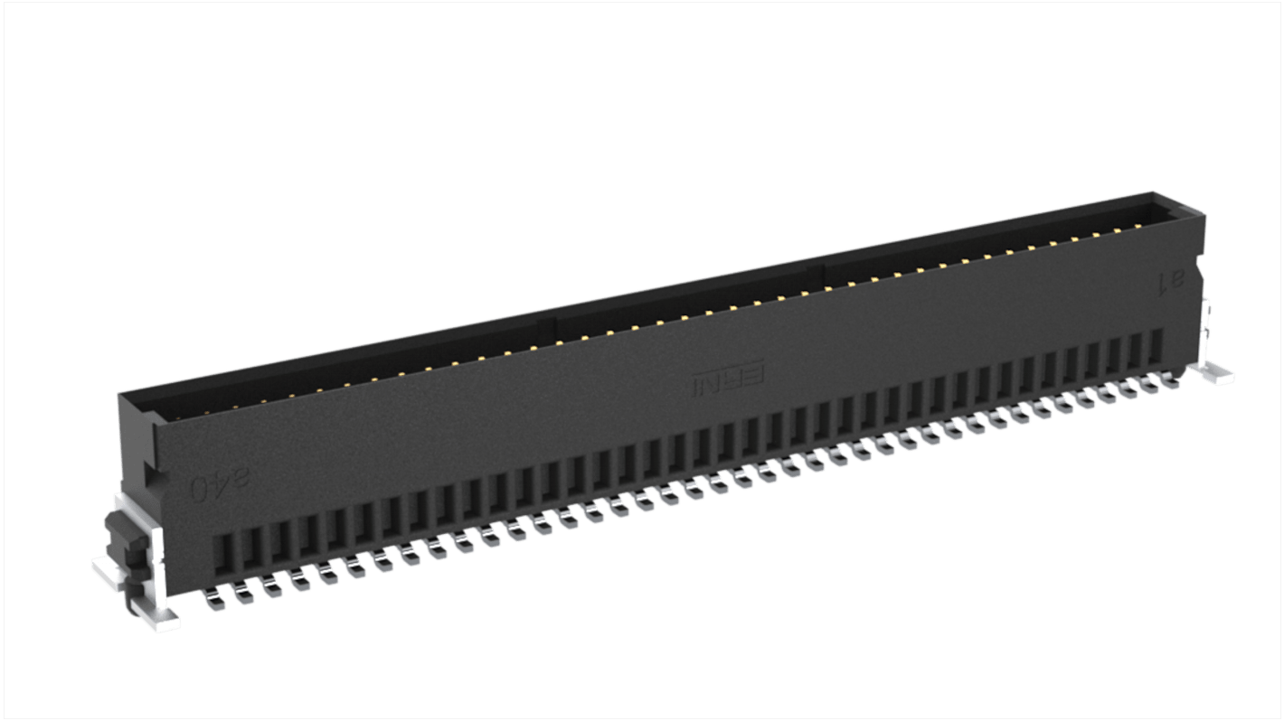 File di contatti PCB ERNI, 80 vie, 2 file, passo 1.27mm