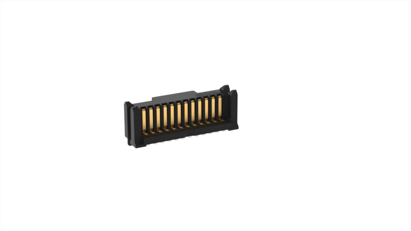 ERNI 12p单排排针, 0.8mm间距, SMT安装, MicroStac系列