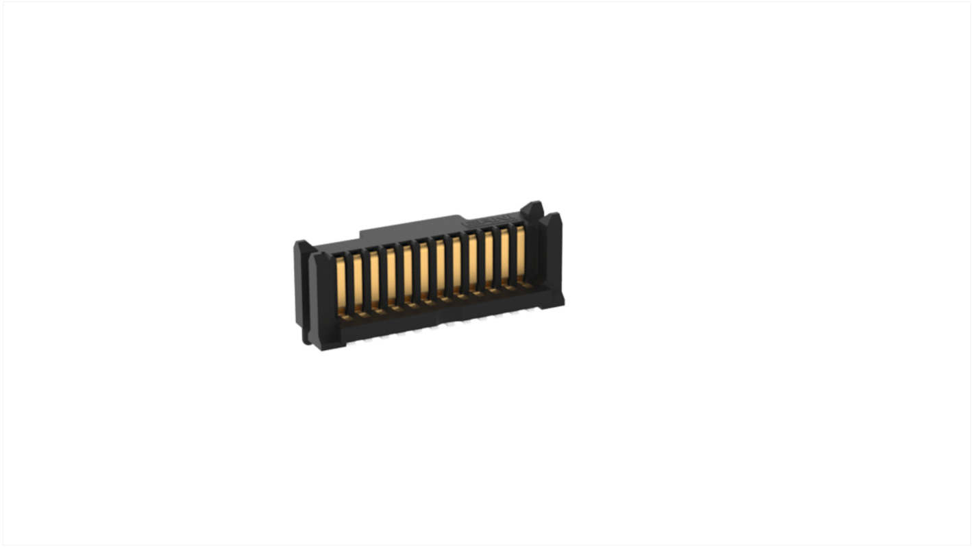 ERNI MicroStac Series Surface Mount PCB Header, 12 Contact(s), 0.8mm Pitch, 1 Row(s)