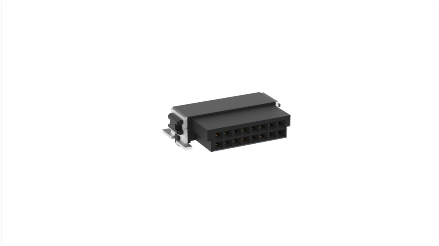ERNI 16p双排排母, 1.27mm间距, SMT安装