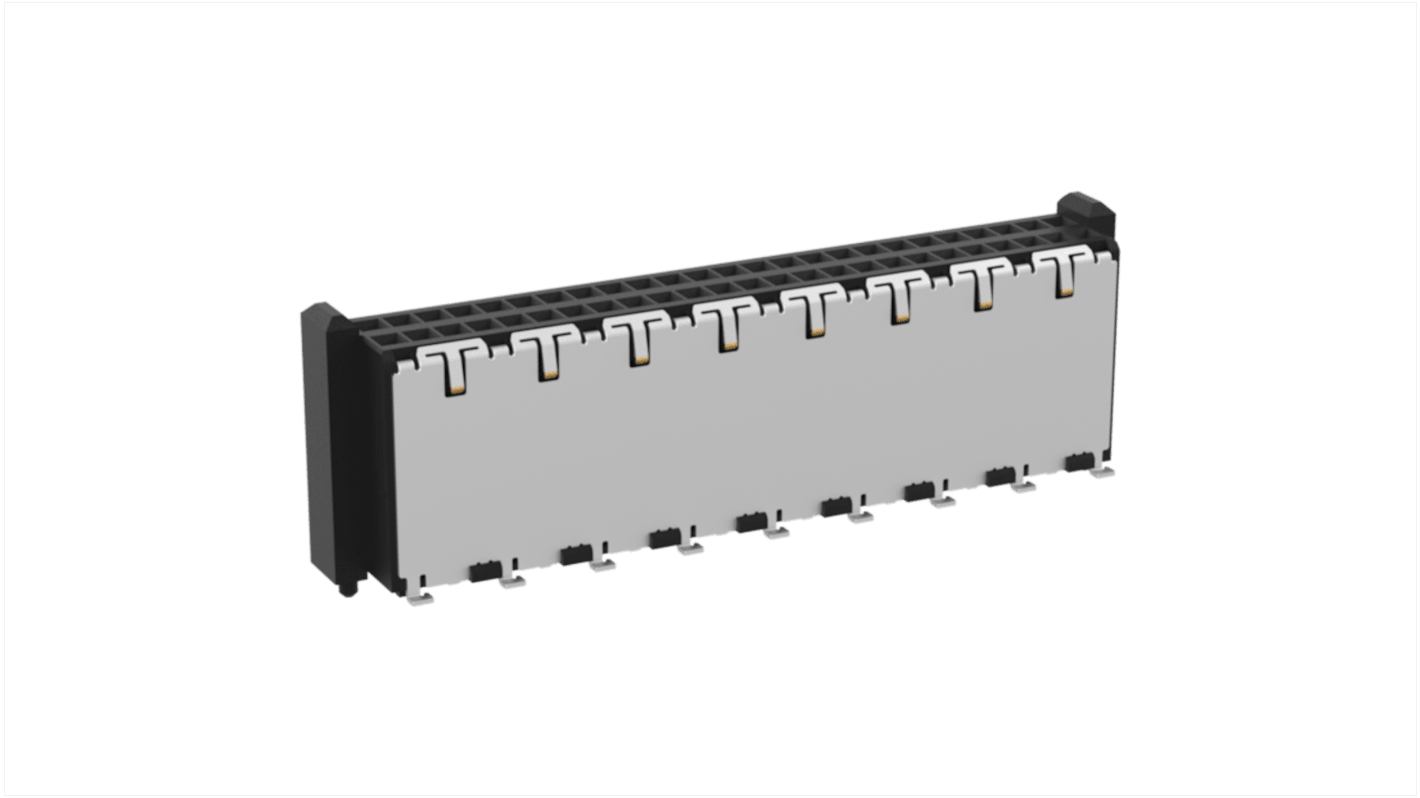 ERNI Surface Mount PCB Socket, 50-Contact, 2-Row, 1mm Pitch