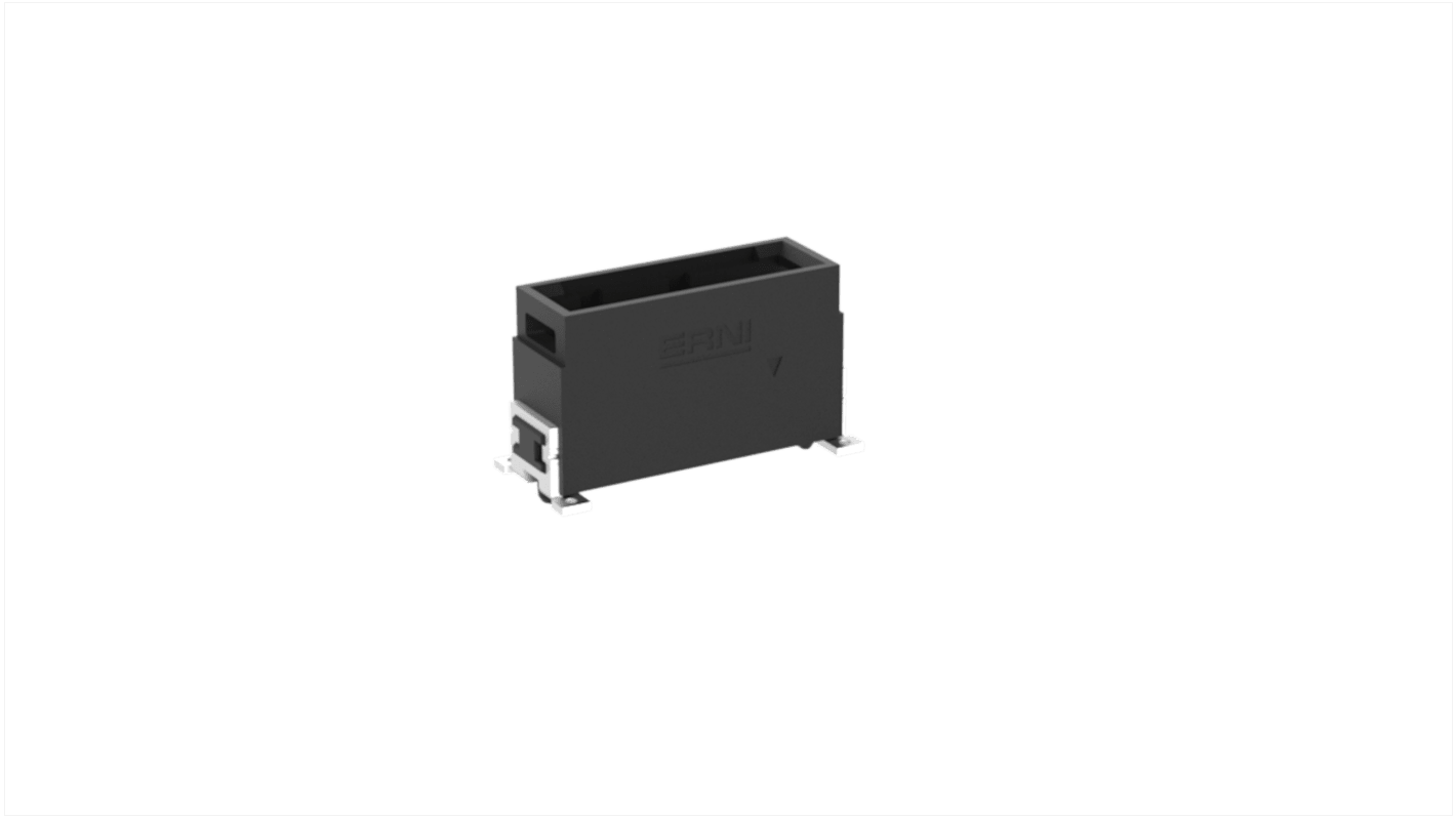 ERNI MaxiBridge Series Surface Mount PCB Header, 4 Contact(s), 2.54mm Pitch, 1 Row(s)