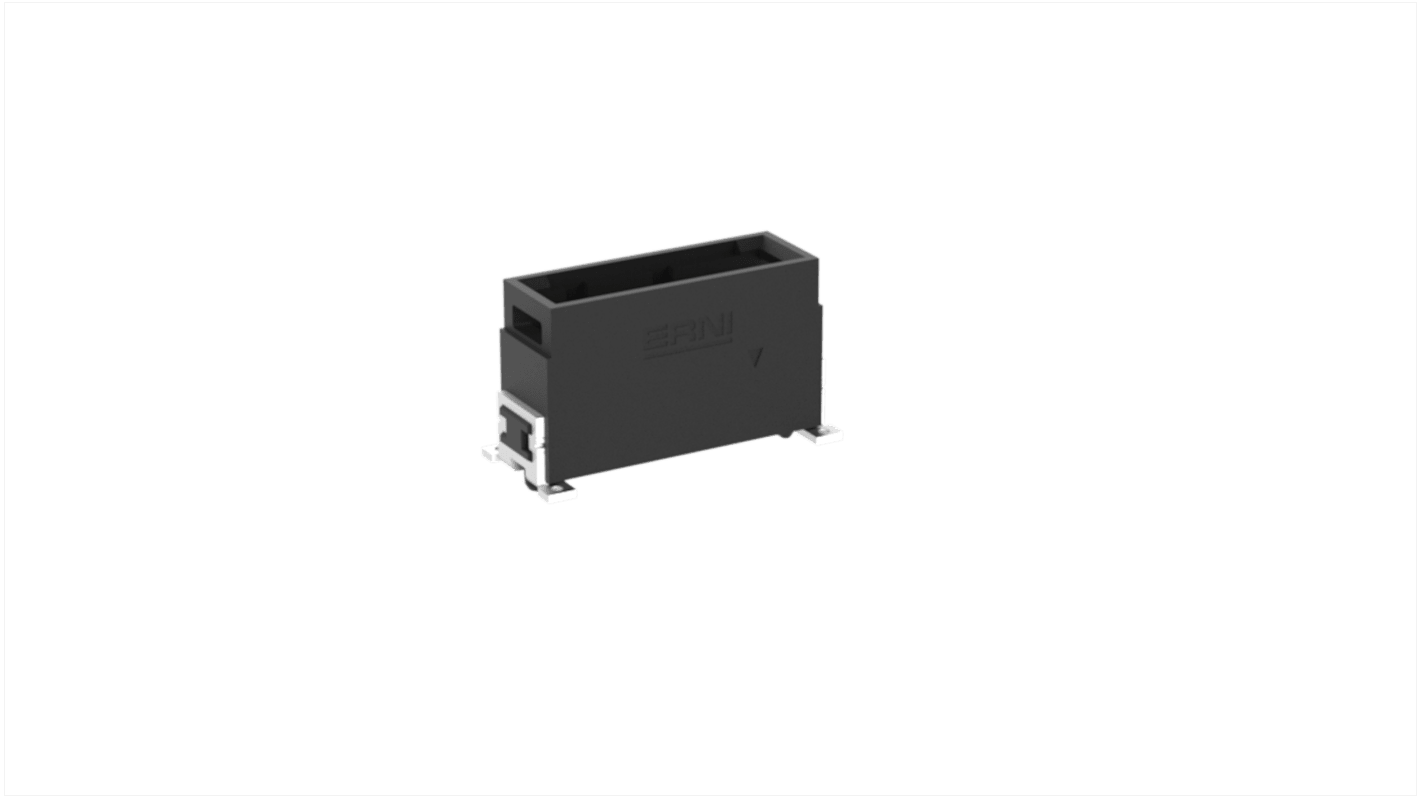 Conector macho para PCB ERNI serie MaxiBridge de 4 vías, 1 fila, paso 2.54mm, Montaje Superficial