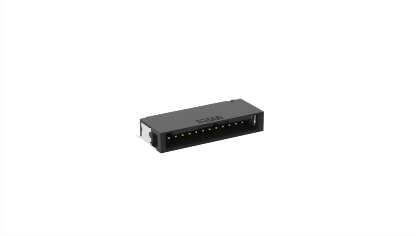 File di contatti PCB ERNI, 12 vie, 1 fila, passo 1.27mm