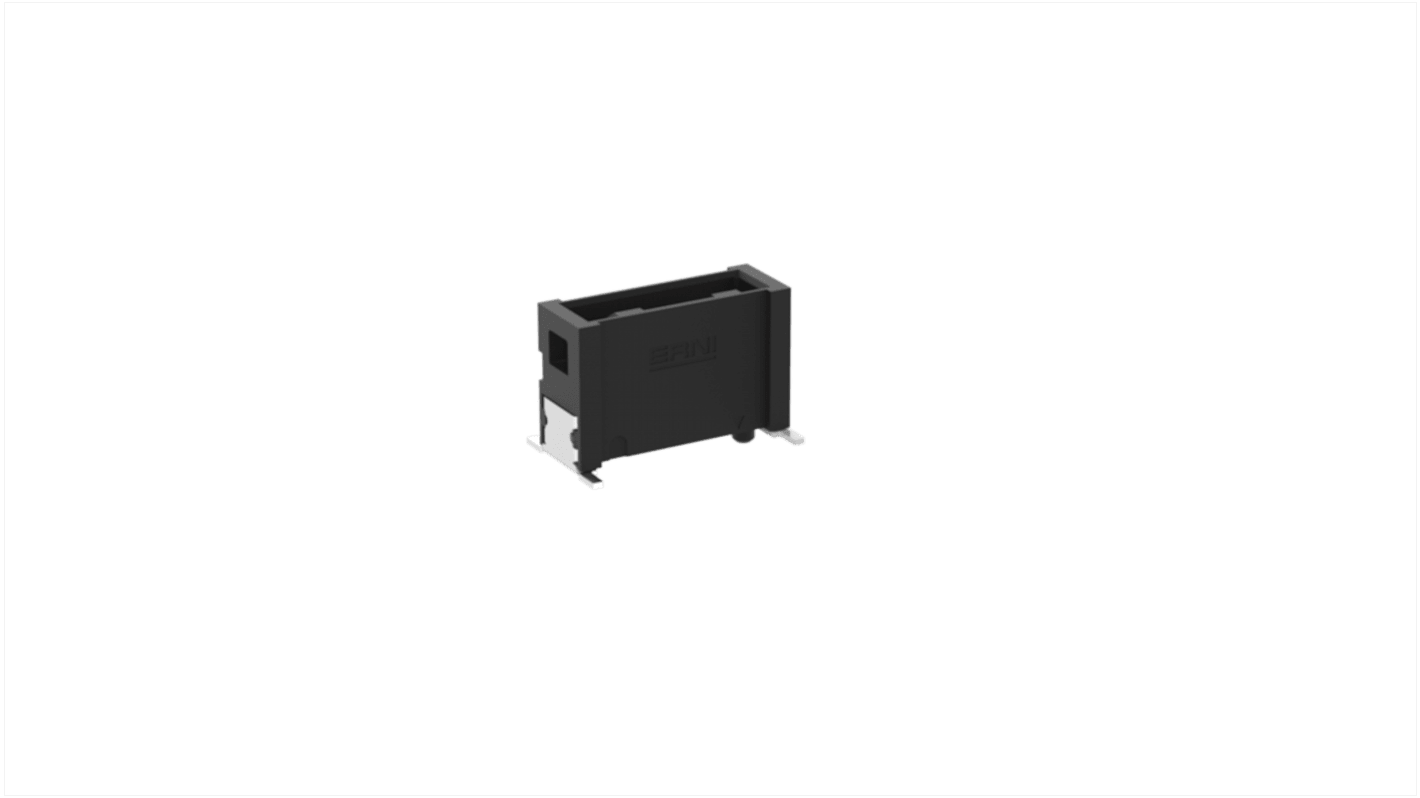 ERNI MicroBridge Series Surface Mount PCB Header, 6 Contact(s), 1.27mm Pitch, 1 Row(s)