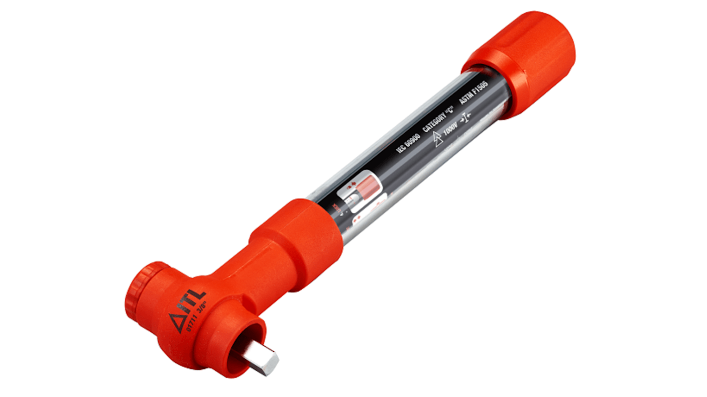 Chiave dinamometrica meccanica ITL Insulated Tools Ltd, attacco esagonale 3/8 poll., coppia da 5-25Nm
