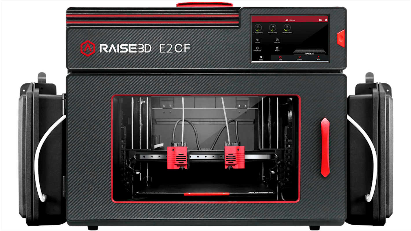 Impresora 3D Raise3D E2CF, doble extrusión, volumen de impresión 330 x 240 x 240mm