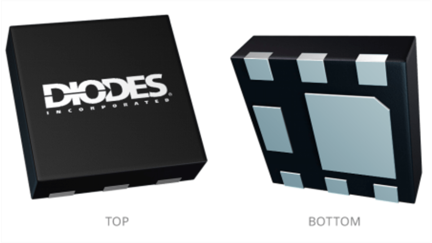 Diodes Inc P-Channel MOSFET, 7.5 A, 20 V, 6-Pin U-DFN2020 DMP2016UFDF-7