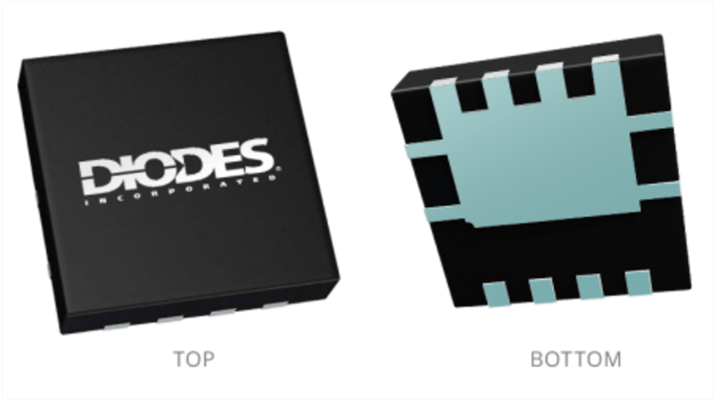 DiodesZetex P沟道增强型MOS管, Vds=20 V, 5.3 A, PowerDI3333-8, 贴片安装, 8引脚