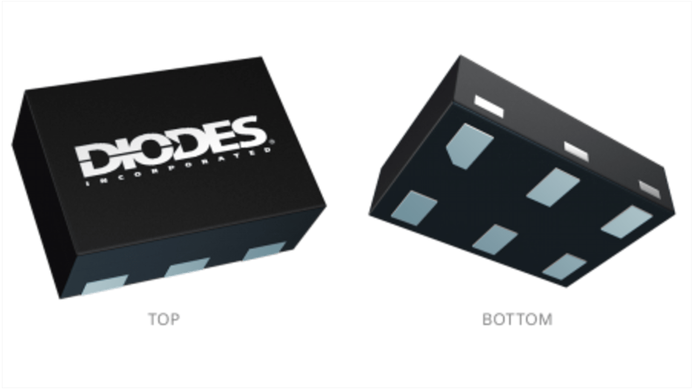 Comparatore DiodesZetex, , SMD alimentazione singola, X2-DFN1410-6, 6 Pin