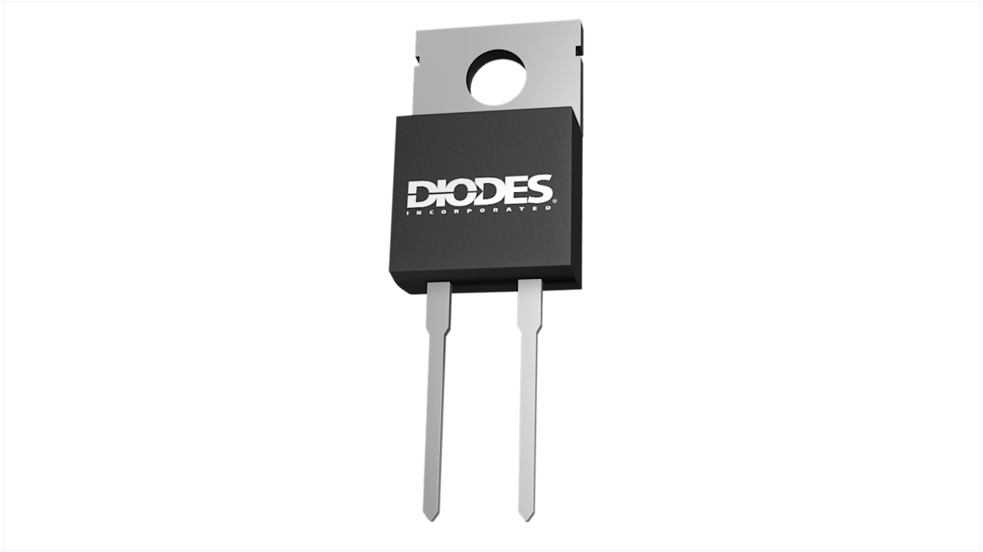 Diodes Inc 600V Fast Recovery Epitaxial Diode Rectifier & Schottky Diode, 2-Pin TO220AC DTH3006D