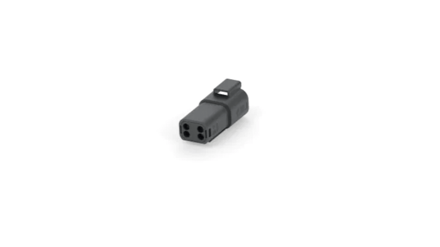 4CCT BLACK RECEP W/LARGE SEAL