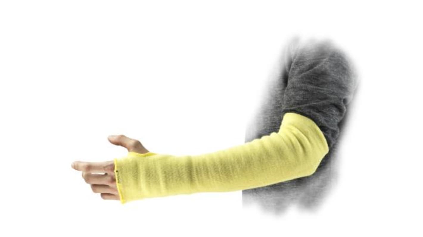 Ansell Yellow Reusable Kevlar Forearm Sleeve, 18in Length