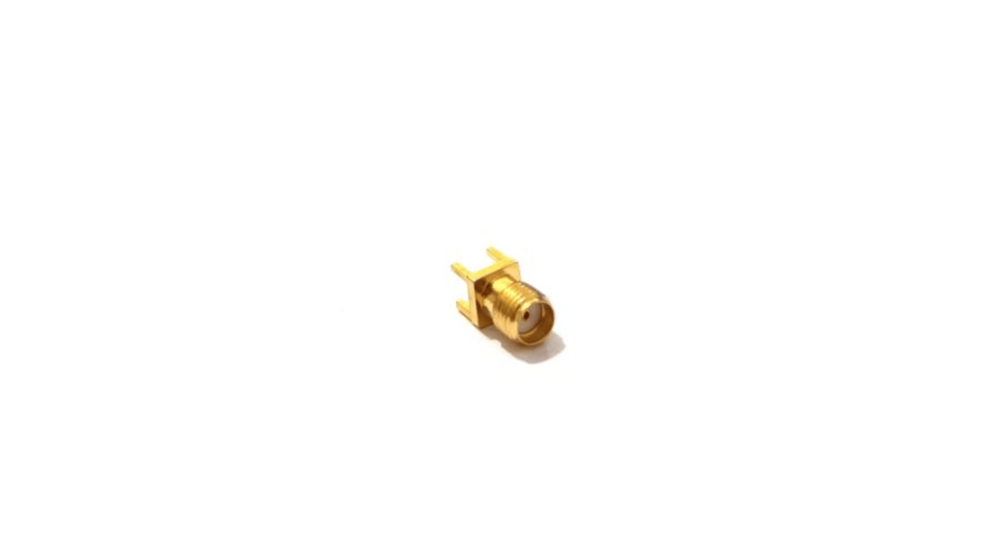RS PRO, Jack Panel Mount SMA Connector, 50Ω, Solder Termination, Straight Body