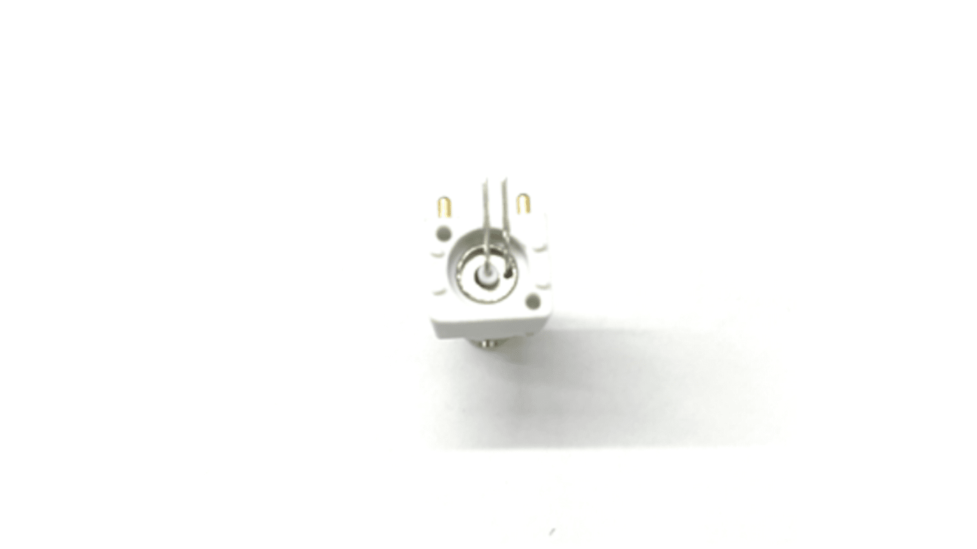 Conector coaxial RS PRO, Hembra, Ángulo de 90° , Impedancia 75Ω, Montaje en PCB, Terminación de Orificio Pasante, 1GHz