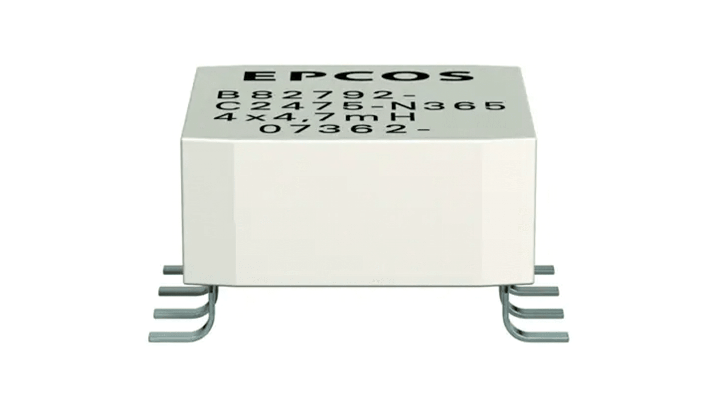 Inductores de modo común EPCOS, 0,22 Ω B82792C2, 50 Hz, 60 Hz