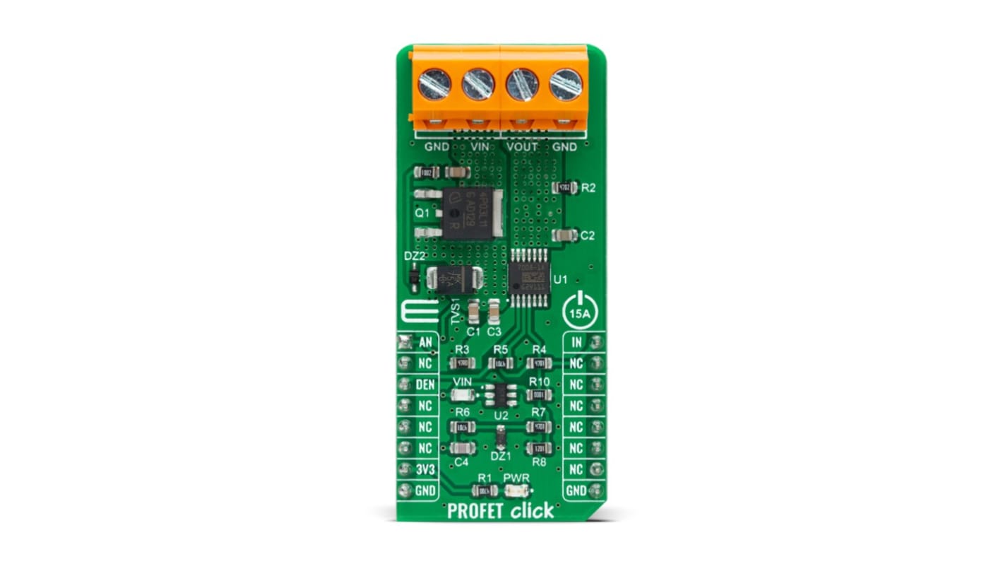 MikroElektronika PROFET Click - 15A Intelligent Power Switch for BTS70041EPPXUMA1 for MikroBUS