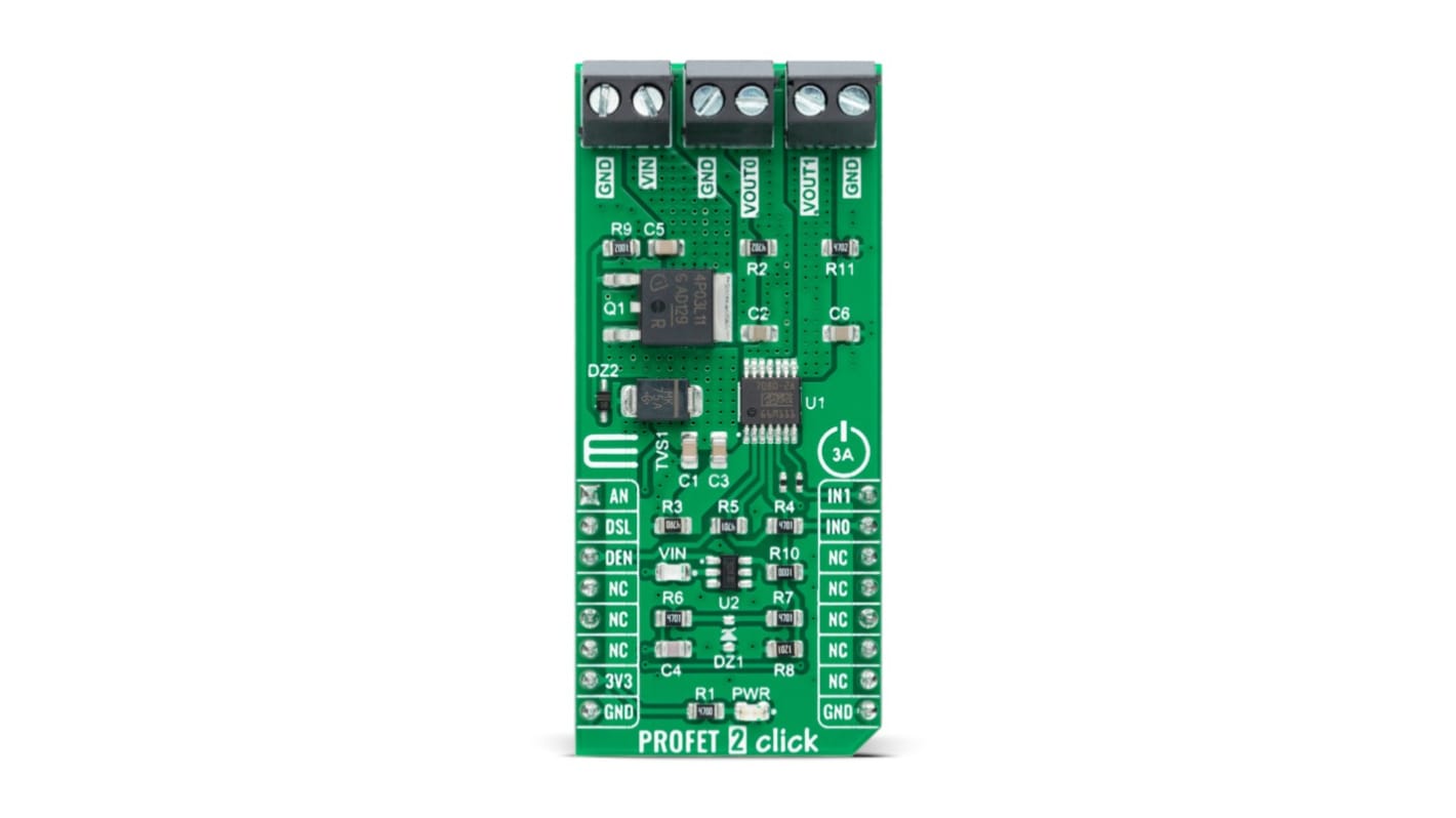MikroElektronika PROFET 2 Click - 3A Intelligent Power Switch for BTS70802EPAXUMA1 - for MikroBUS
