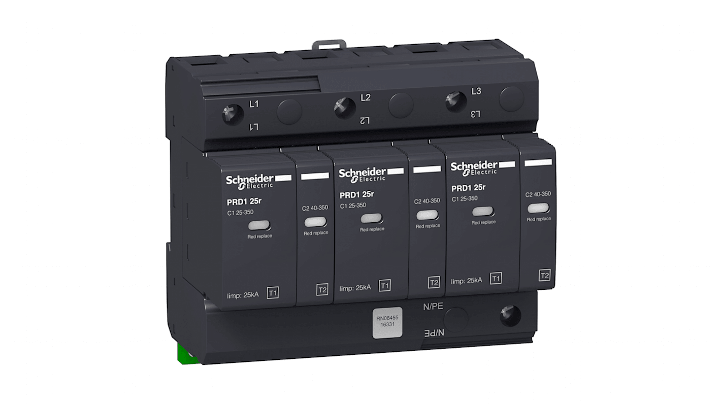 Schneider Electric Surge Arrester, DIN Rail Mount