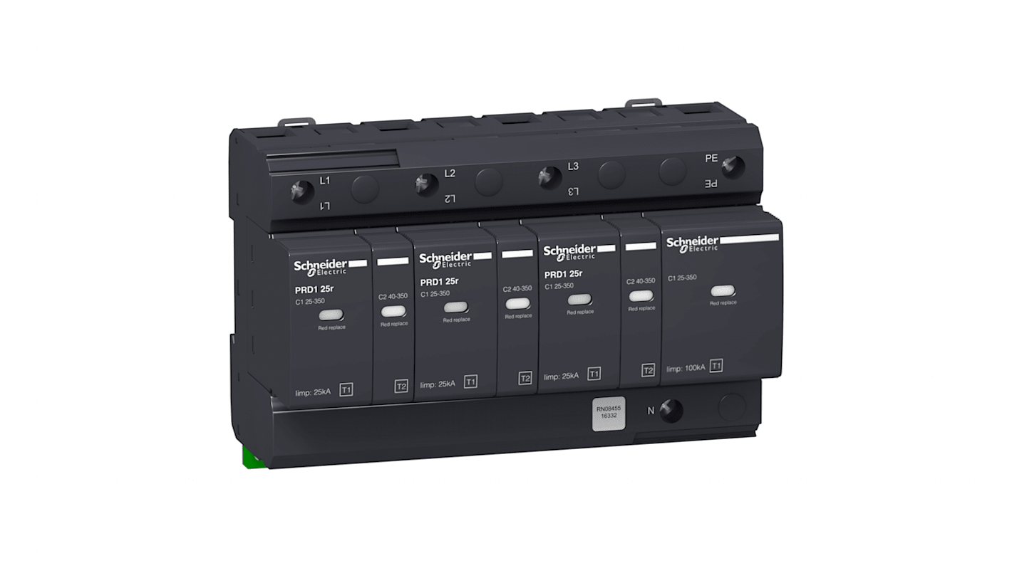 Schneider Electric Surge Arrester, 100kA, DIN Rail Mount