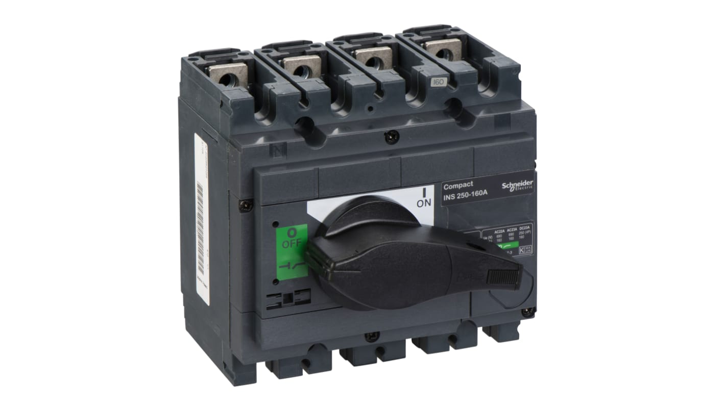 Schneider Electric 4 Pole Isolator Switch - 160A Maximum Current