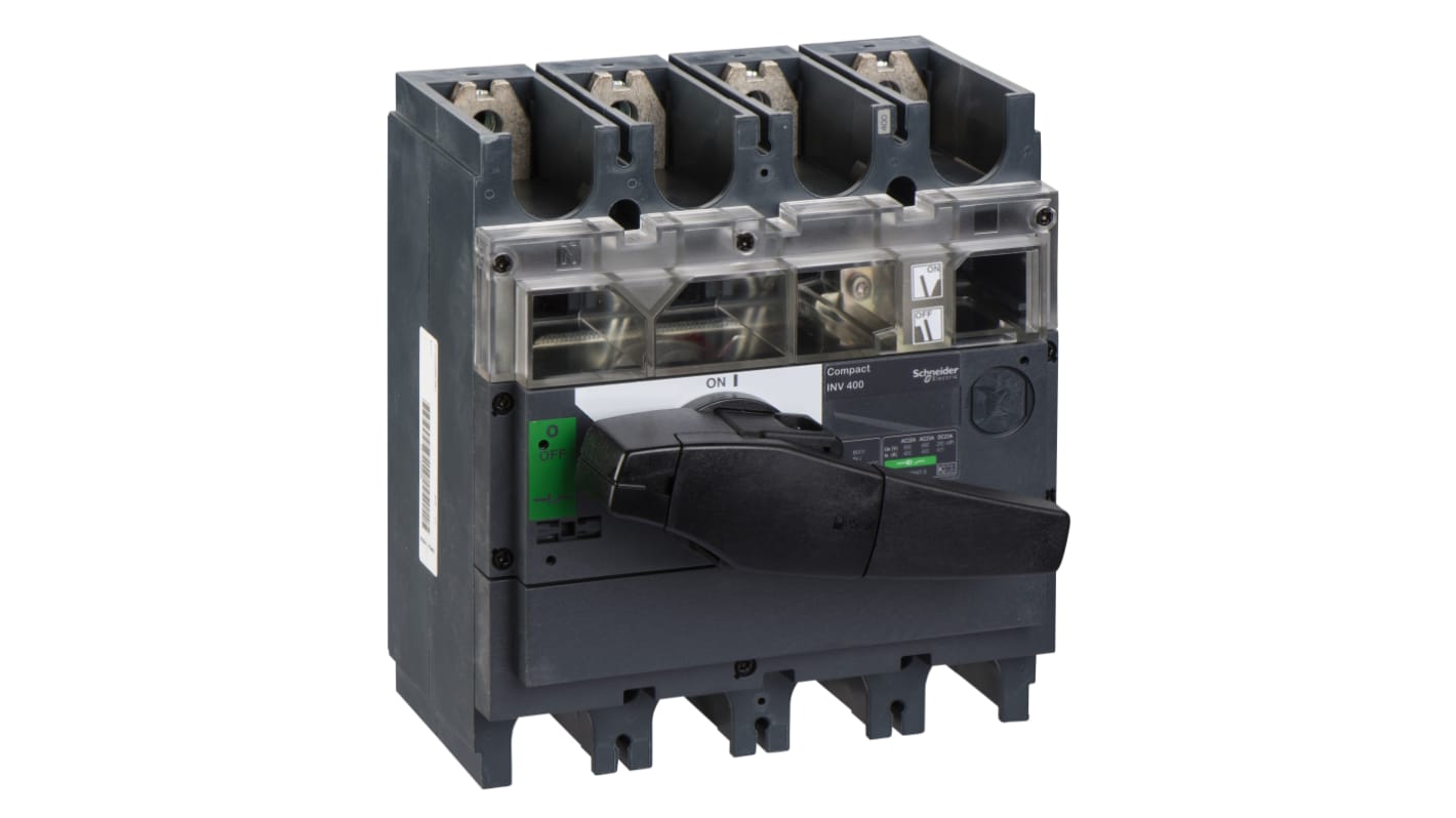 Schneider Electric 4 Pole Isolator Switch - 400A Maximum Current