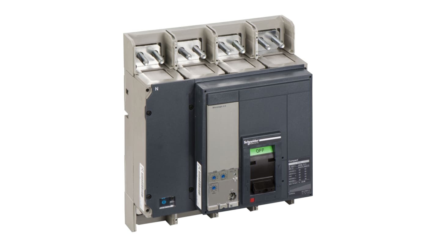 MCCB Schneider Electric, 4 Polos, 800A, Montaje fijo, Compacto