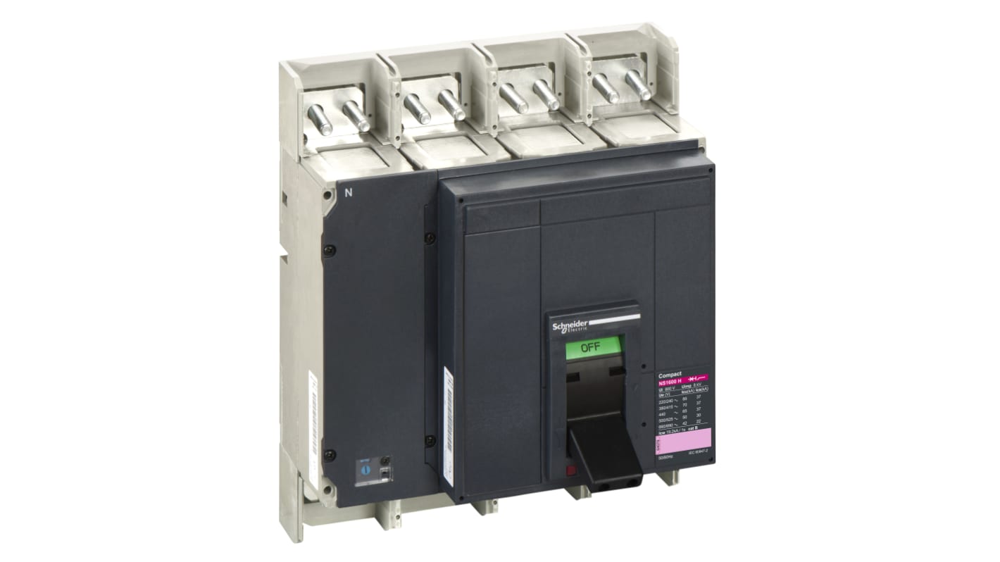 MCCB Schneider Electric, 4 Polos, 2.5kA, Montaje fijo, Compacto