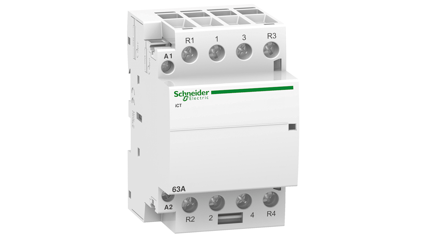 Stycznik 220 →240 V AC Schneider Electric styki: 4 63 A 2NO/2NC A9C20868