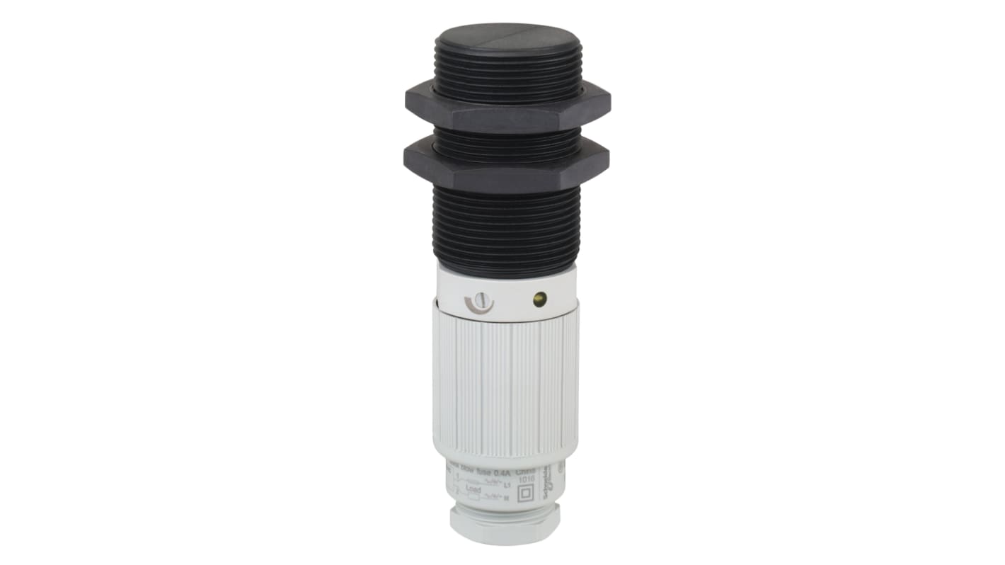 Rs-Online Sensore di prossimità Cilindro filettato Telemecanique Sensors M30 rilevamento 15 mm 24 → 240 V ac/dc
