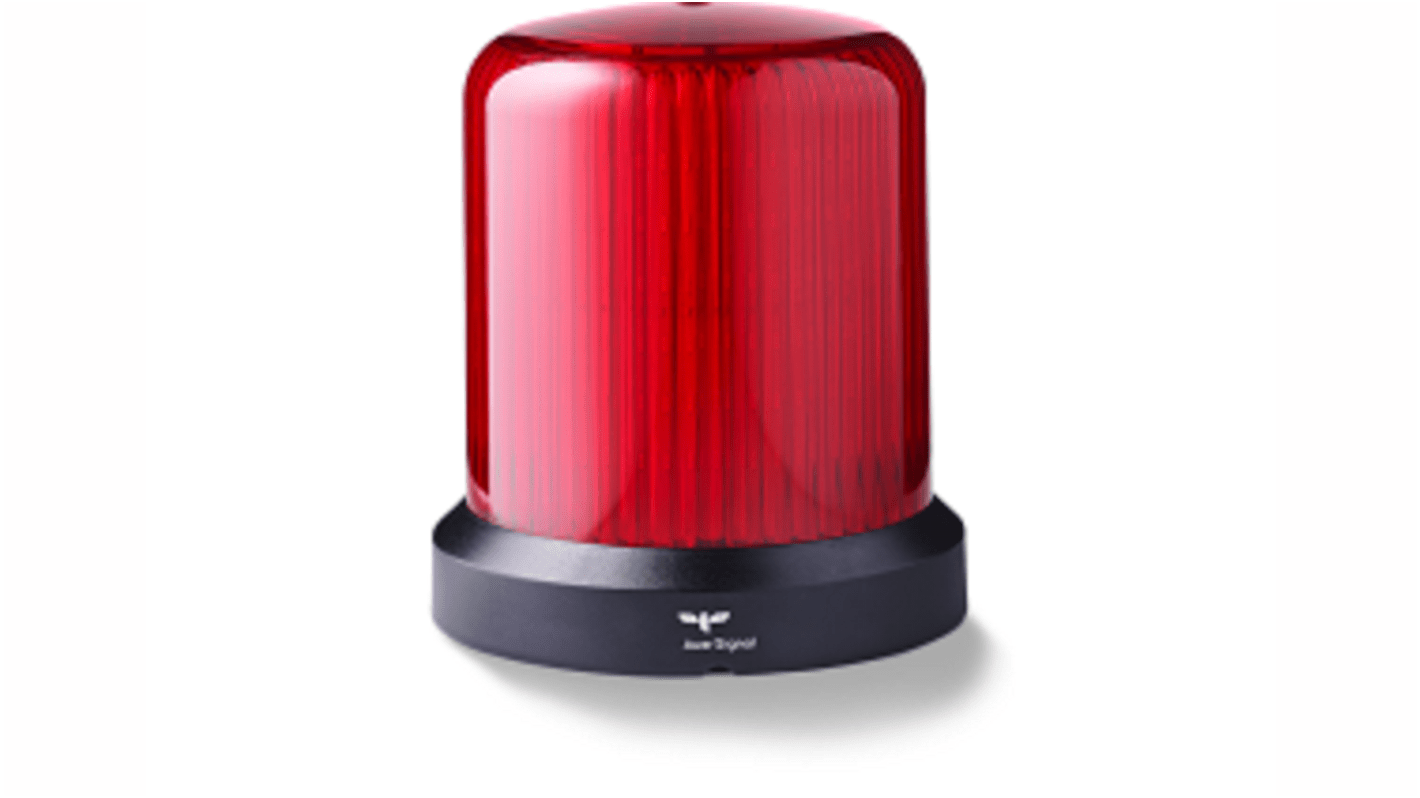 AUER Signal RDMHP Series Red Multiple Effect Beacon, 24 V ac/dc, Base Mount, LED Bulb, IP66