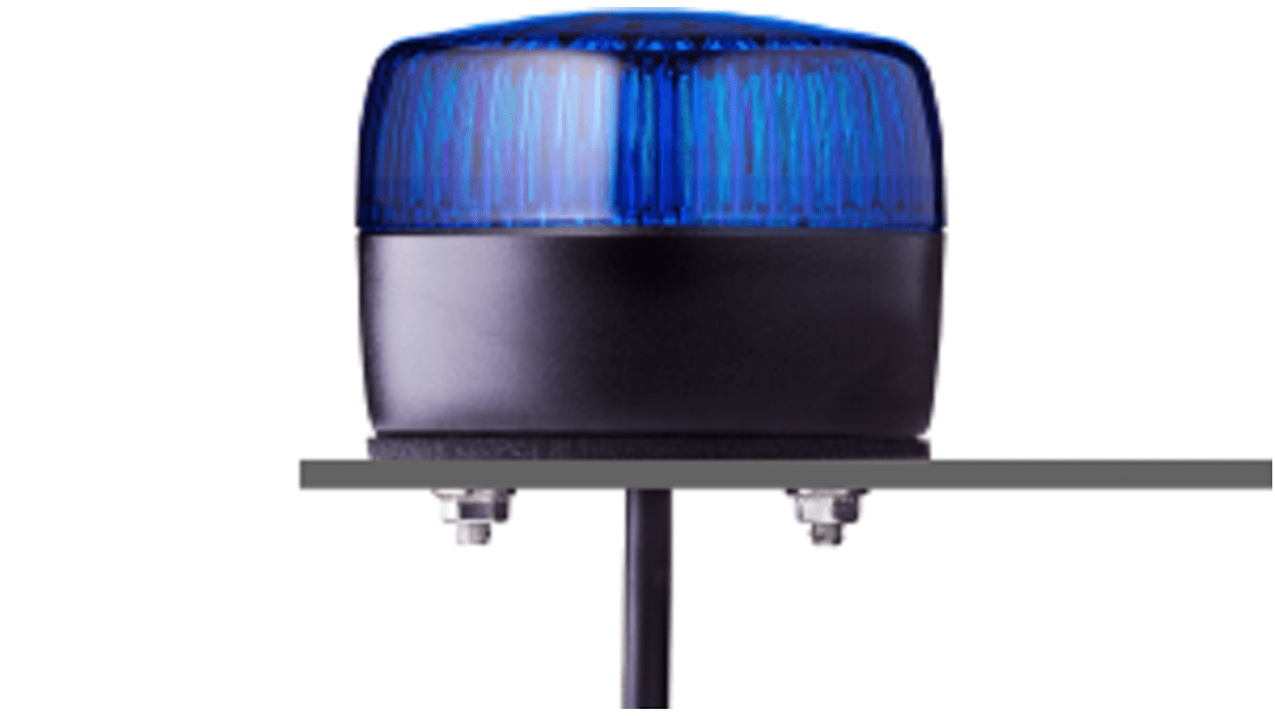 Indicador luminoso AUER Signal serie PCL, efecto Intermitente, Constante, LED, Azul, alim. 24 VCA/VCC