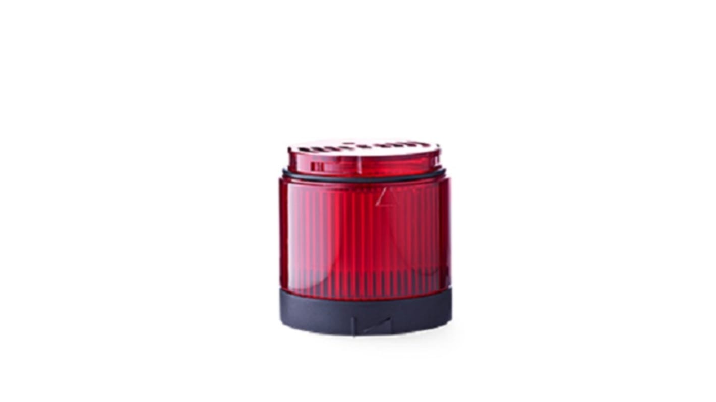 Colonne lumineuse AUER Signal, série PC7DC, Rouge, 24 V c.a./c.c., PC7