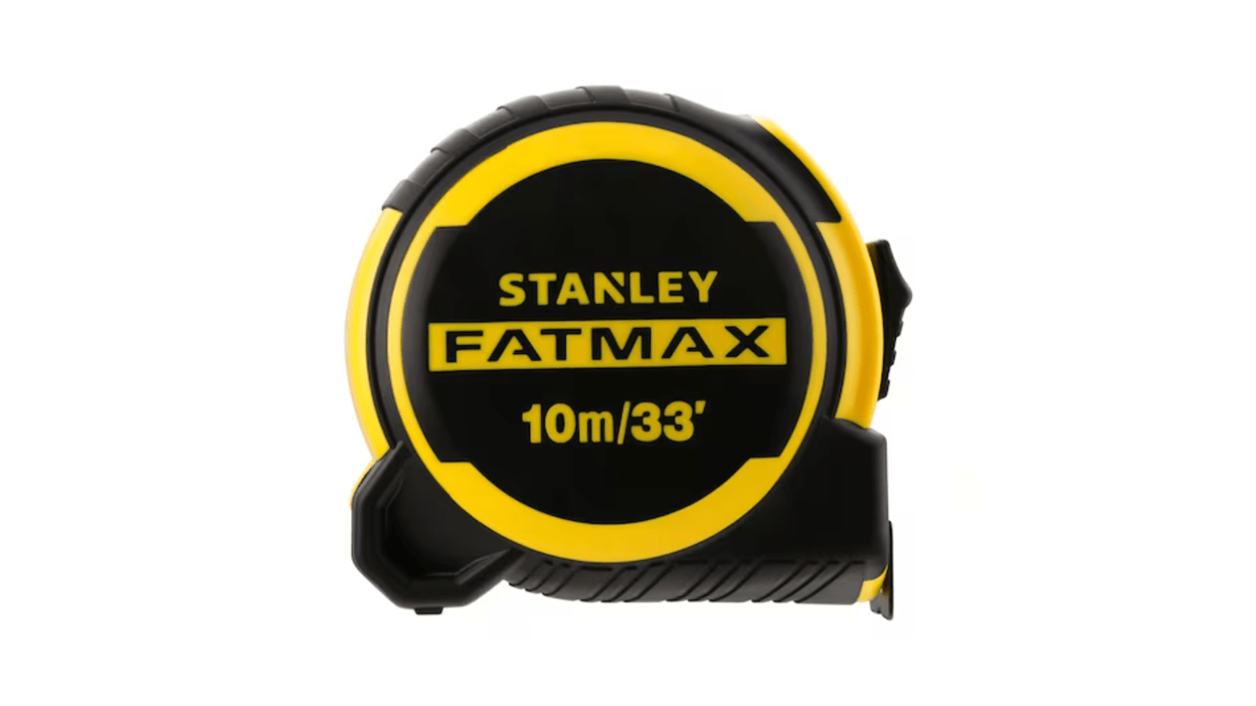 Cinta métrica Stanley FatMax de 10m, anchura 32 mm con sistemas imperial y métrico