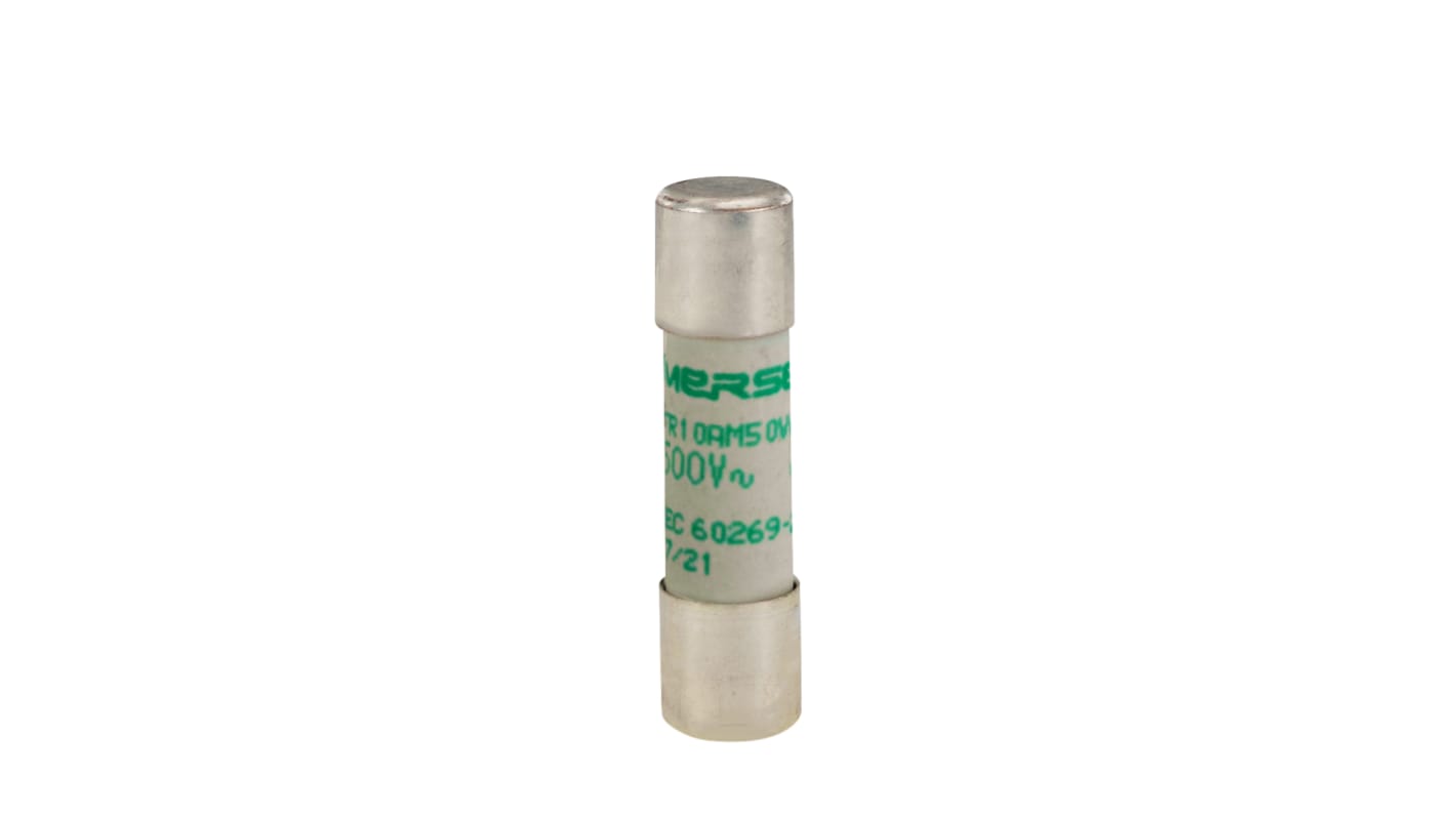 Mersen 12A Slow-Blow Ceramic Cartridge Fuse, 10 x 38mm