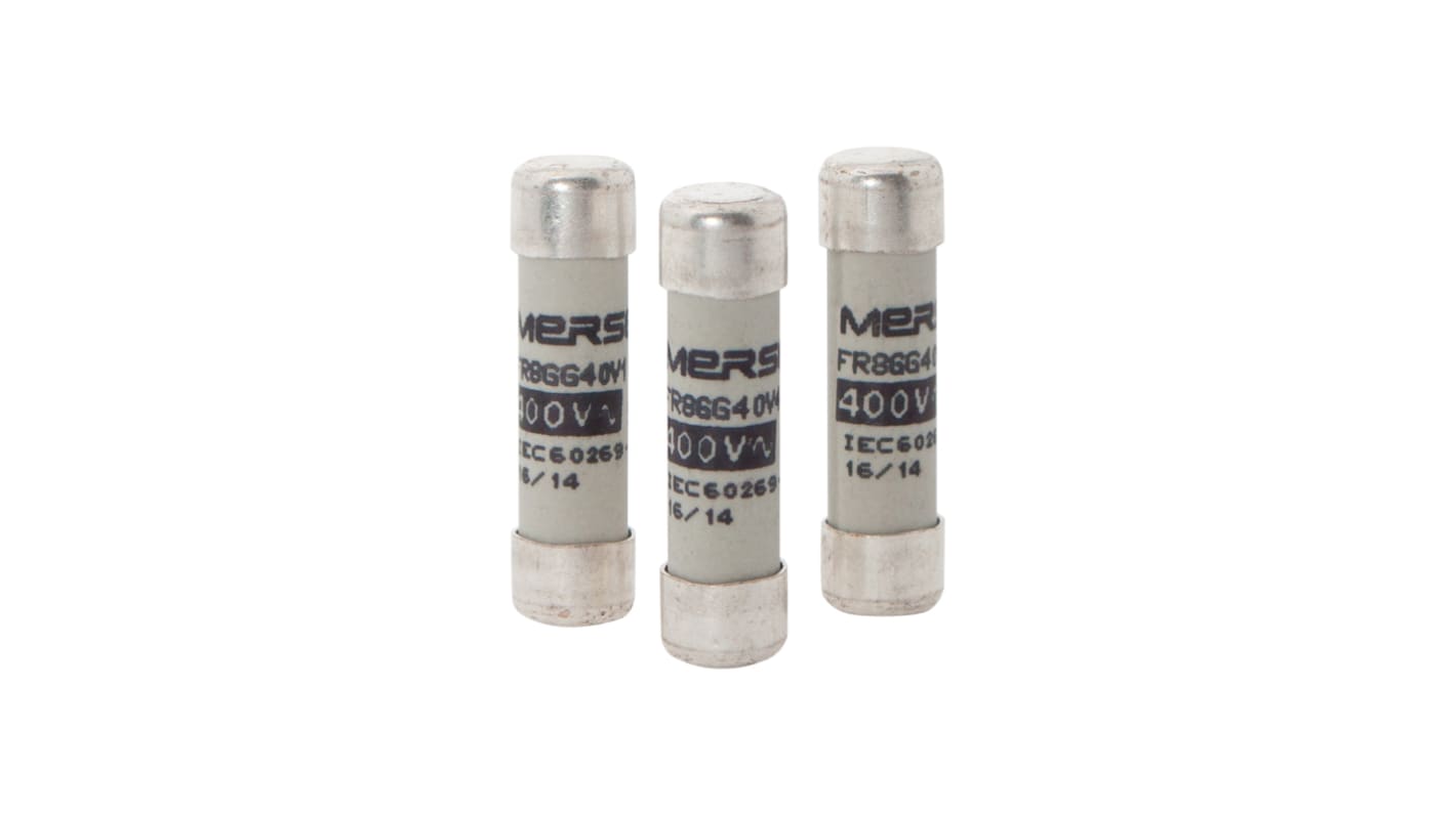 Mersen 2A Slow-Blow Ceramic Cartridge Fuse, 8.5 x 31.5mm